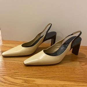Di Sandro Slingback Leather Heels Size 6